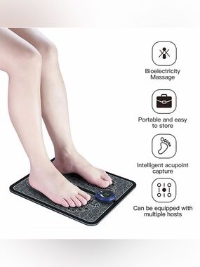 EMS Foot Massage Mat in Black